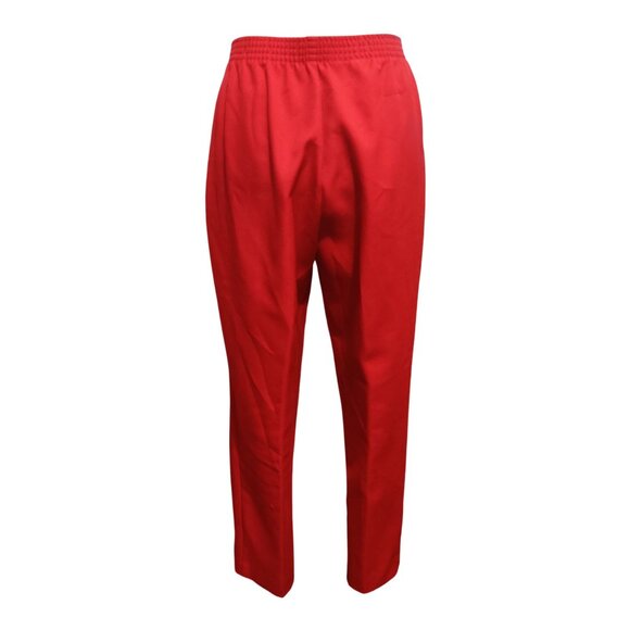 Donnkenny 14P Red Pull-On Pants Petite Classic Fit Trousers Vintage 2000 Retro - Picture 2 of 6